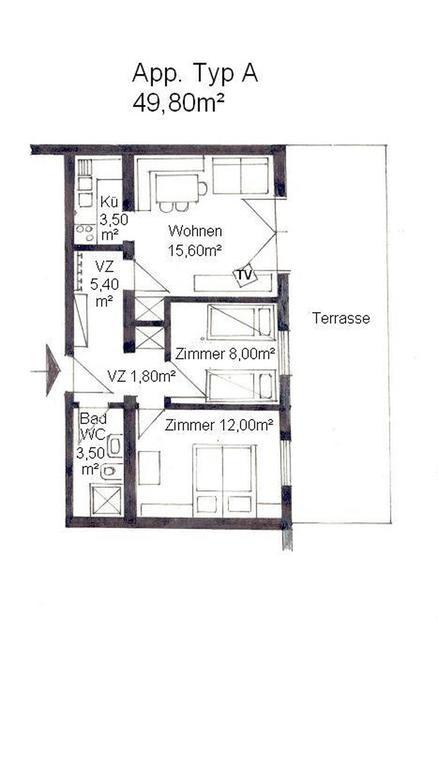 Apartamento Haus Bergblick Bad Kleinkirchheim Habitación foto